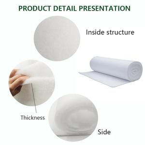 Bộ lọc không khí phương tiện truyền thông 100% Polyester tùy chỉnh mềm không dệt bông vải rèm cửa không thấm nước polyfill dệt sản xuất tấm lót - Product Image 6