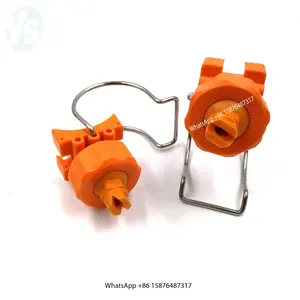 Low Pressure PP Plastic pipe clamp flat fan spray nozzle for agricultural 1.2" Plastic Quick Connect Pipe Clamp Nozzle