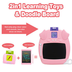 Máquina de <span class=keywords><strong>inglés</strong></span>, juguetes educativos, tableta de escritura Lcd 2 en 1, 112 <span class=keywords><strong>palabras</strong></span> a la vista, tablero de dibujo, tablero de escritura y lector de tarjetas - Product Image 4