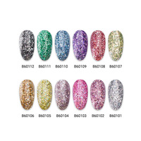 Professionnel lumière dorée mélange taille ongles Super brillant Flash couleur Gel paillettes nouveau produit pour ongles couche de finition réfléchissante