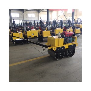 รถบดถนนแบบลูกกลิ้งสองล้อแบบสั่นได้ด้วยมือลูกกลิ้งยางมะตอยแบบสั่นขนาด600กก. สำหรับเด็กทารก - Product Image 2