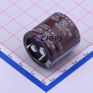 EKMQ401VSN151MQ25S Snap-in Aluminum Electrolytic Capacitor Through hole Component (THT),D25.4xL25mm - Product Image 1