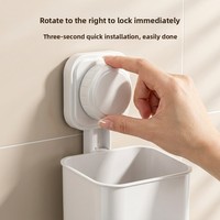 Support mural à ventouse puissante pour ustensiles de cuisine, sans perçage, style moderne et minimaliste, en ABS