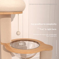 Arbre à chat populaire de style nordique avec balles suspendues interactives et poteau en sisal robuste – Mobilier pour chat pour usage quotidien en intérieur