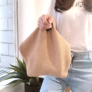 <span class=keywords><strong>Sac</strong></span> à main crocheté en forme de pot de fleurs, sacoche pour femmes, <span class=keywords><strong>sac</strong></span> doux et décontracté, <span class=keywords><strong>sac</strong></span> de fils de coton tricoté - Product Image 4