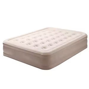 Colchón de cama de aire inflable plegable para dormir en dormitorio de hotel flocado Premium de tamaño doble superventas - Product Image 6