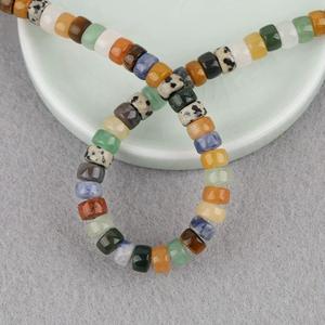 Wholesale New Arrival Pill Shape Multi Color <strong>Stone</strong> Beads 4x7mm Natural Agate Japser <strong>Jade</strong> Rondelle Beads for Jewelry Making - Product Image 6