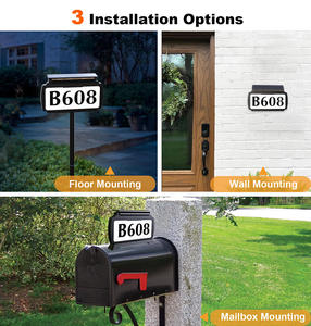22LED Address House Number <b>Light</b> IP54 Waterproof Solar Garden Wall Mounted & <b>Ground</b> Stake 3 Color Outdoor Lighting - Product Image 4