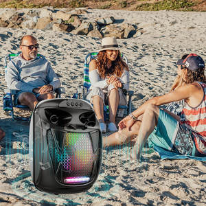 Altavoz inalámbrico Led para escenario, dispositivo de amplificación de graves, con Subwoofer, para DJ, fiesta, Karaoke, <span class=keywords><strong>15W</strong></span>, RGB - Product Image 5