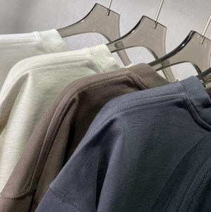 <span class=keywords><strong>Camisas</strong></span> de Manga Larga <span class=keywords><strong>para</strong></span> <span class=keywords><strong>Hombre</strong></span>, 100% Algodón, 385 g/m², Estampado en Relieve Personalizado, Cuello Redondo, con Logotipo Personalizado - Product Image 4