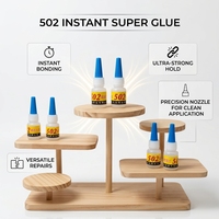 Colle liquide écologique 8g résistante à la chaleur 502 pour coller fortement divers matériaux et accessoires de menuiserie