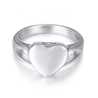 Vente en gros, bijoux antique en argent sterling 925 pour cendres, médaillon en forme de cœur personnalisé