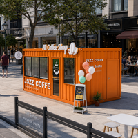 Fabricant de kiosques de café préfabriqués sur mesure en conteneurs, cafés modulaires portables pour le marché du Moyen-Orient