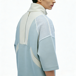 Moletom Masculino Casual Liso de Manga Curta para Primavera 2026 - Product Image 3