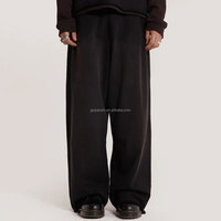 Pantalon de Jogging Sur Mesure Essentiels Homme, Fabricant Pantalons Molleton Empilés en Coton, Ample, en Molleton Bouclette, Coupe Large Évasée