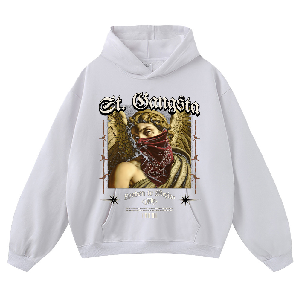 White hooded