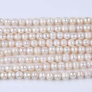 Perles en poudre de perle d'eau douce naturelle 7-8mm/8-9mm/9-10mm Perles de couleur en vrac pour accessoires de bijoux DIY - Product Image 1