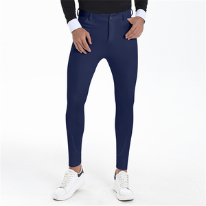 <span class=keywords><strong>Pantalon</strong></span> d'équitation bleu marine <span class=keywords><strong>pour</strong></span> <span class=keywords><strong>homme</strong></span>, séchage rapide, élastique, confortable, avec fermeture éclair, <span class=keywords><strong>pour</strong></span> entraînement en extérieur - Product Image 1