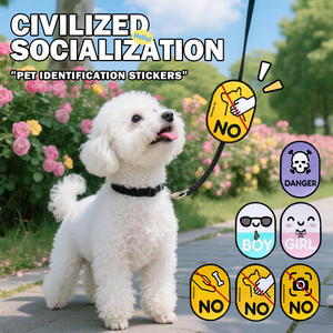 <span class=keywords><strong>Laisse</strong></span> pour animaux de compagnie chat et <span class=keywords><strong>chien</strong></span> <span class=keywords><strong>panneau</strong></span> d'avertissement chat signe étiquette d'invite autocollant <span class=keywords><strong>chien</strong></span> marche <span class=keywords><strong>laisse</strong></span> décoration Anti-touch et Anti-alimentation - Product Image 6