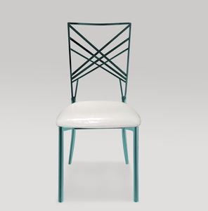 Chaise Chiavari en métal de style caméléon, nouvelle conception, pour mariages, événements, fêtes, hôtels, intérieur et extérieur. - Product Image 4