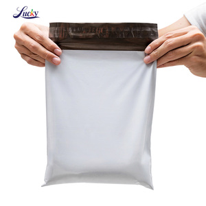 Tamaño 38*52cm impermeable blanco LDPE bolsas de correo autosellado ecológico reciclado 100% alta calidad Poly Courier bolsa de embalaje - Product Image 4
