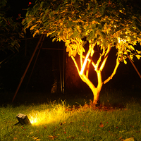 Focos de inundación LED de aluminio fundido a presión IP65 impermeables para exteriores, focos blancos cuadrados para iluminación de inundación de paisaje de jardín