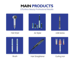 <span class=keywords><strong>Brosse</strong></span> à air chaud professionnelle 2-en-1, sèche-cheveux électrique 1000W, chauffage rapide, 3 réglages de température, design anti-brûlure, <span class=keywords><strong>brosse</strong></span> en nylon - Product Image 5