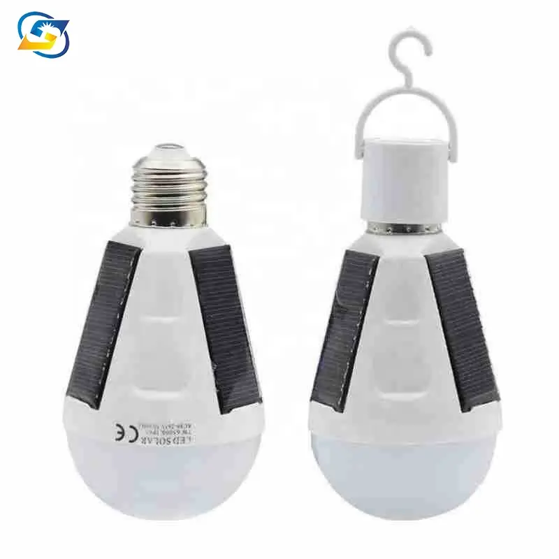 Dual-purpose emergency outdoor led solar energy bulb