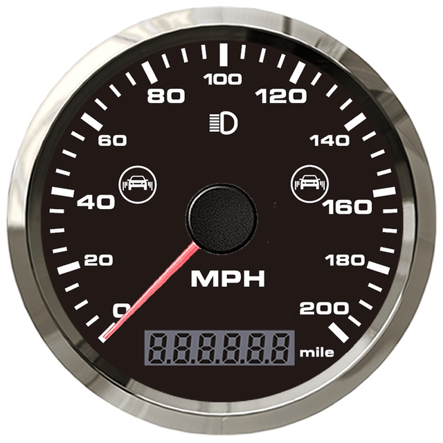 Motorcycle Blind Spot Detection Anti Collision From Behind Professional Universal 85mm GPS Speedometer