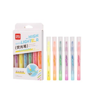 Juego de Marcadores Deli SK619, 6 Colores, Punta Inclinada, para Estudiantes y Diarios - Product Image 5