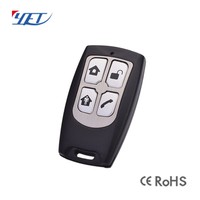 Télécommande universelle YET005 433 MHz pour portail, code d'apprentissage 1527, ABS, 4 boutons, pour accès à barrière de portail