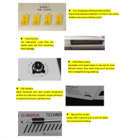 Stasiun Solder Rework BGA Bertenaga Plug DH-5880 dengan Kontrol Temperatur Independen Mesin Solder Perbaikan Elektronik