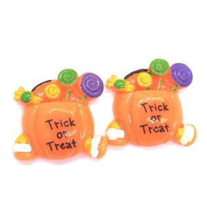 <span class=keywords><strong>Halloween</strong></span> Serie Willekeurige Gemengde Ontwerp Bezem Paard Pompoen Cloud Hars Plaksteen Cabochon Kawaii Voor Diy Craft Decoratie Miniatuur - Product Image 3