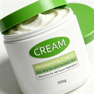 Crème hydratante visage et corps 550g, hydratation longue durée 48 heures pour peaux très sèches et sensibles, pour apaiser et réparer la barrière cutanée - Product Image 2