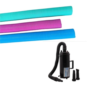Mesin peniup hewan peliharaan Motor ganda warna kustom Set pipa PU mesin tiup penutup isolasi dan nosel mesin peniup bulat - Product Image 1