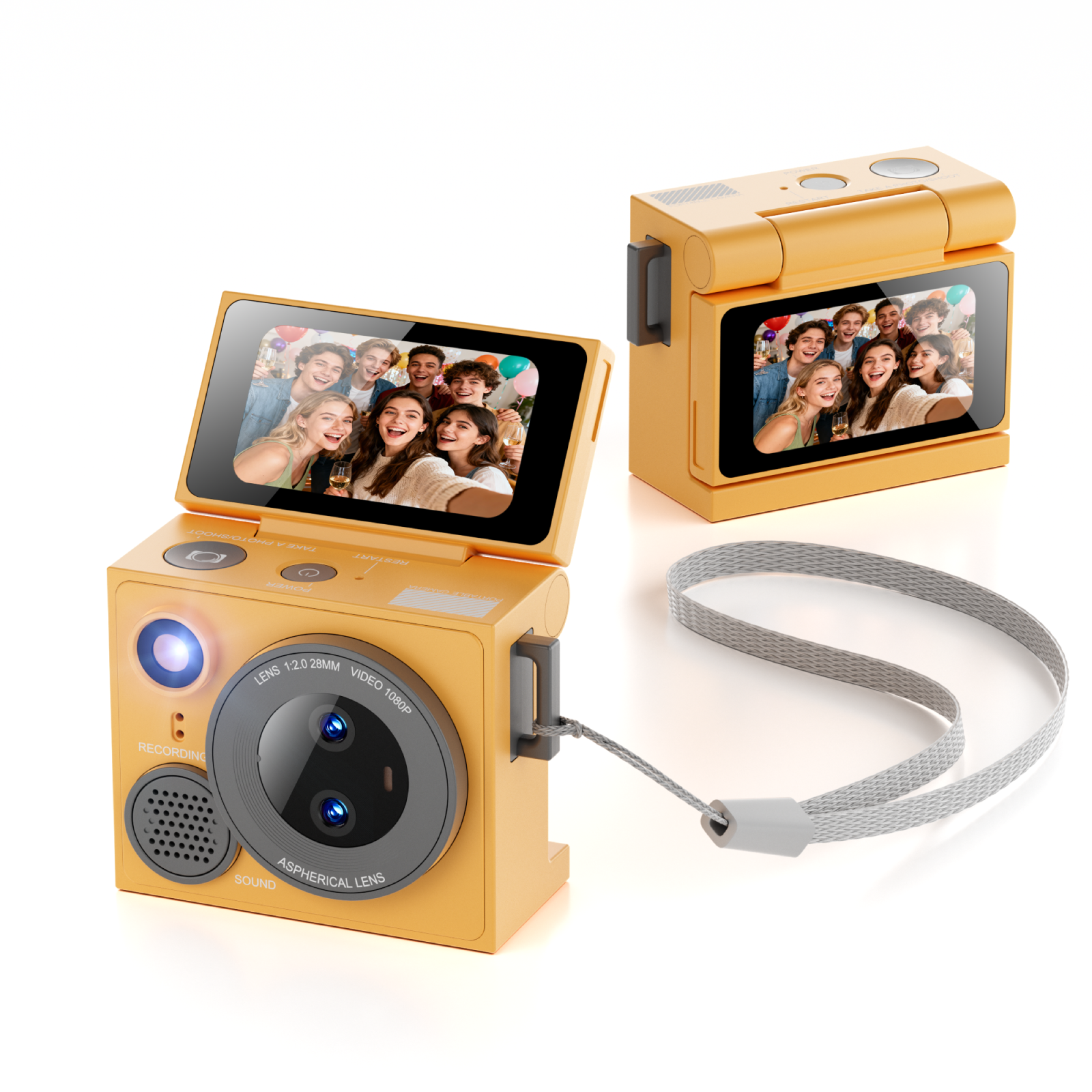 Caméra jaune G13-sans carte TF