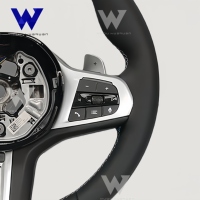 Volant chauffant en cuir véritable de haute qualité adapté aux BMW G20 G30 X3 G01 G02 G80 G22 G31 G32 G11 G12 G05 G06