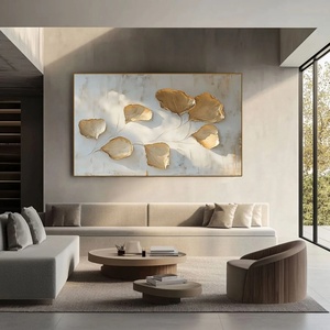 Décoration murale verticale texturée, art mural 3D fait main, grande peinture abstraite minimaliste sur toile, cadeau de déménagement unique - Product Image 2