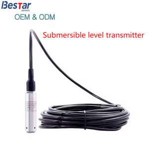 משדר גובה נוזלים טבול OEM 4-20MA RS485 0-200 מטר חיישן גובה מים מפלדת אל-חלד 0.5%FS למים מתוקים - Product Image 2