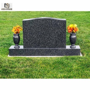 Vase funéraire en granit bleu perle <span class=keywords><strong>de</strong></span> style européen, surface incurvée simple, <span class=keywords><strong>stèle</strong></span> commémorative pour cimetière public, vente directe d'usine - Product Image 2