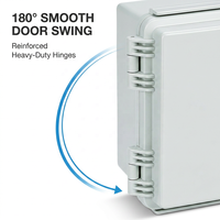 Armoire de distribution modulaire ignifuge en plastique UL94-V0 avec loquet en acier inoxydable 304 testé pour fil chauffant 960°C