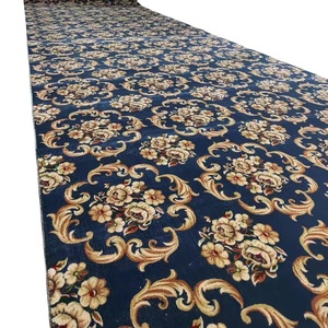 Tapis de prière réversible confortable Wilton, antidérapant, facile à nettoyer, tapis de mosquée en patchwork, technique de coupe de poils, rembourré - Product Image 1