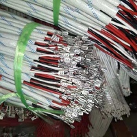 Cable de Terminal Personalizado de Fábrica de 1.25, Cable Electrónico de 2 Pines con Cabeza Única, Arnés de Cables Rojo y Negro para Altavoz y Batería, Procesamiento OEM
