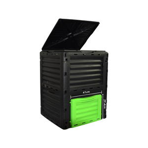 <span class=keywords><strong>Composteur</strong></span> de jardin extérieur debout - <span class=keywords><strong>300L</strong></span>, bac rectangulaire en <span class=keywords><strong>plastique</strong></span> écologique pour un assemblage facile, riche en nutriments - Product Image 5