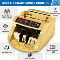 Compteur de billets 0288, vitesse de 1000 pièces/min, détection de contrefaçon UV MG, taille compacte, affichage LED avec interface d'affichage externe