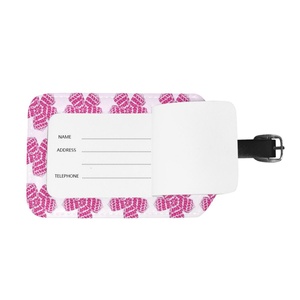 Etiqueta de Equipaje de PU con Nombre Personalizado y Flor de Puakenikeni, Etiqueta de Equipaje de Cuero Personalizada al por Mayor con Tarjeta de Identificación - Product Image 5