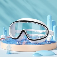 Ensemble de lunettes de natation pour enfants-Masque de plongée à lentille unique anti-buée pour garçons et filles