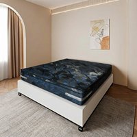 Matelas de lit King Size hybride contemporain à mémoire de forme et ressorts ensachés double, avec gel rafraîchissant, 25 cm, vente directe usine, mobilier de maison