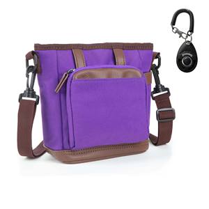 Free sample Personalised Custom logo Waterproof Canvas Pet Snack Bag Walking <b>Dog</b> <b>Training</b> Treat <b>Pouch</b> Bag with Waist Belt - Product Image 1