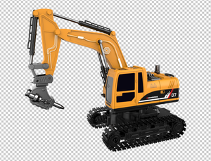 Hoge Kwaliteit Kids <span class=keywords><strong>Rc</strong></span> Speelgoed Voertuig Draadloze Controle Auto Pvc Scale Down Afstandsbediening Speelgoed Graafmachine Voor Kinderen - Product Image 2